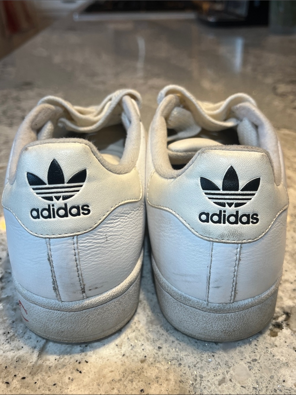 Adidas Superstar White Leather Shell Toe Sneakers Size 9 EUC - Picture 7 of 10
